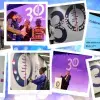 Collage of cochrane members infront of the Cochrane's 30th anniversary backdrop